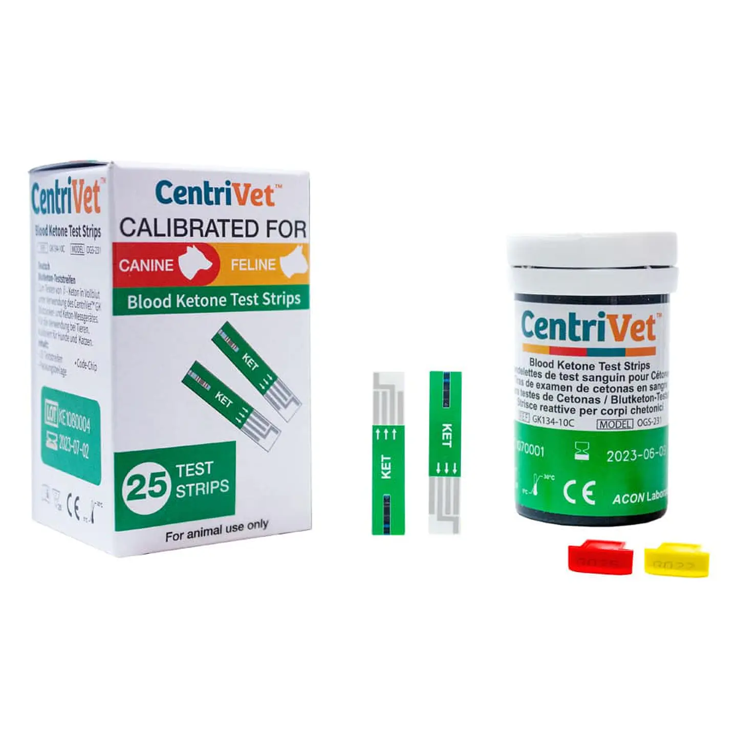 Kit Medidor de Glucosa y Cetona Centrivet para Perros y Gatos 2