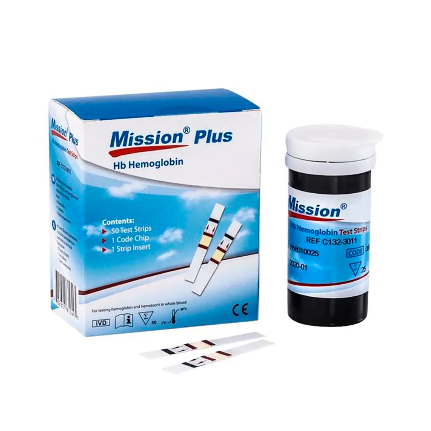 Medidor de Hemoglobina Mission HB Kit completo 3