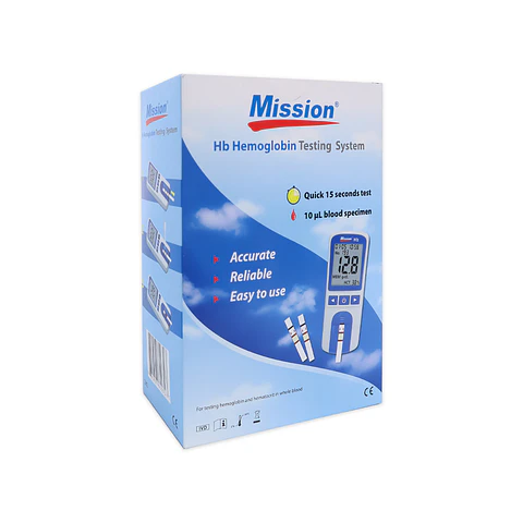 Medidor de Hemoglobina Mission HB Kit completo