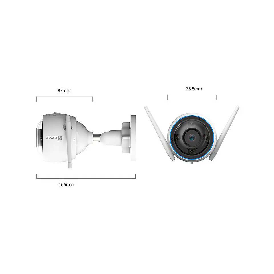 Cámara Ezviz IP H3-R100-1J5WKFL Exterior 5Mp Wifi  3K IR 30Mts 3