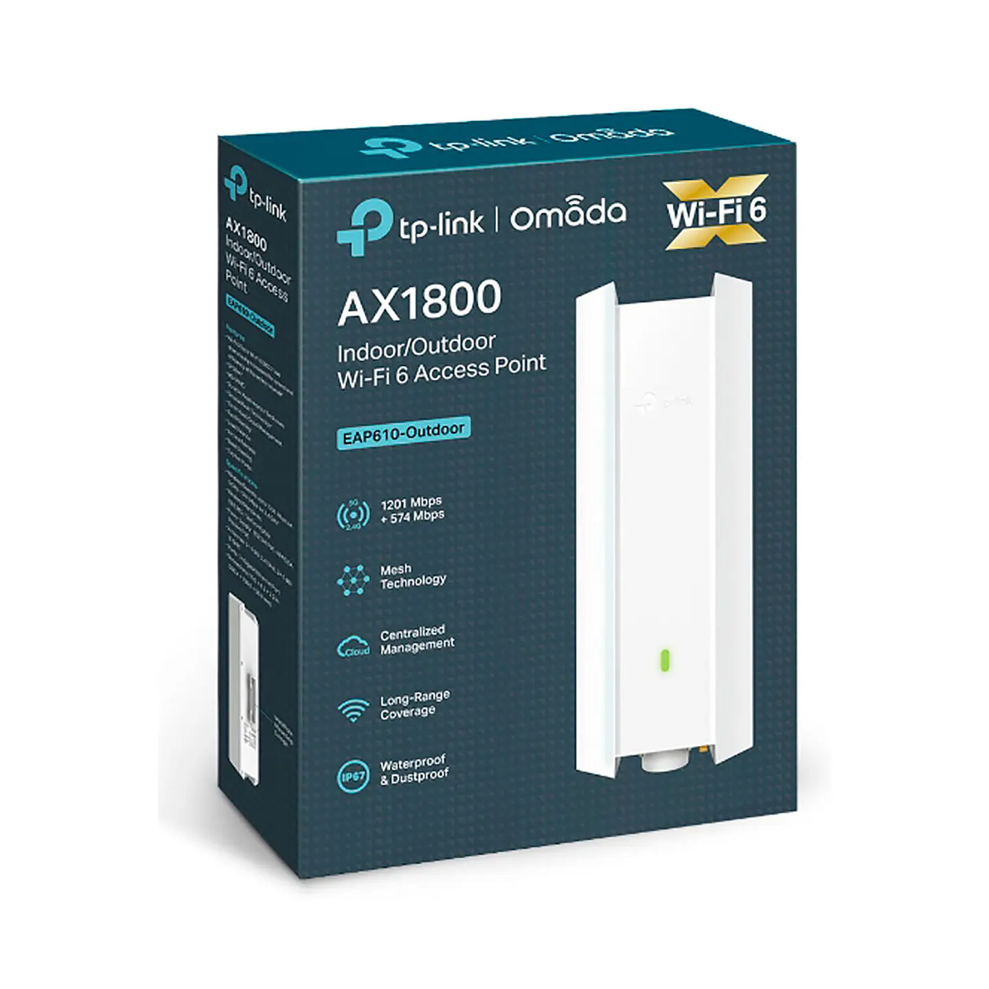 Access Point Tp Link Eap610 Outdoor WiFi 6 AX1800 2.4 y 5 Ghz 5