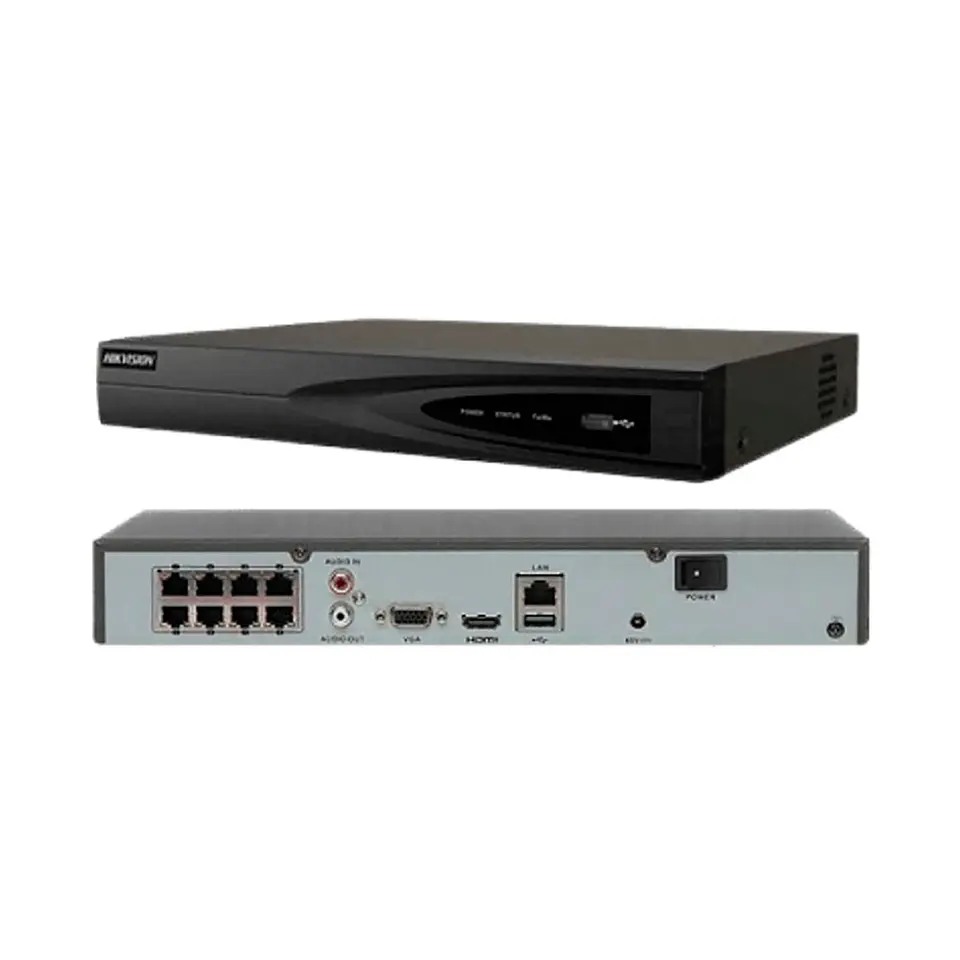 NVR Hikvision HK-DS7608NI-Q1/8P  8CH PoE 1HDD 1 Sata Hasta 8TB 2