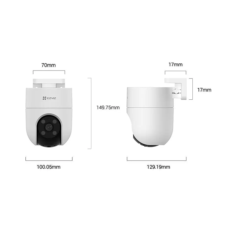 Cámara Ezviz IP CS-H8C-R200-1J5WKFL 5MP 3K Exterior Gira 360° Grados 4