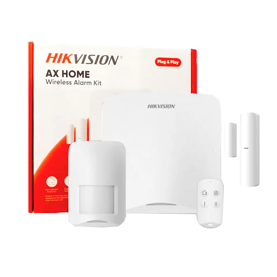 AX Home Hikvision Kit Alarma HK-DS-PA201P-KIT-16WB WiFi 16 Zonas Incluye Panel Pir Mang y Pulsador   2