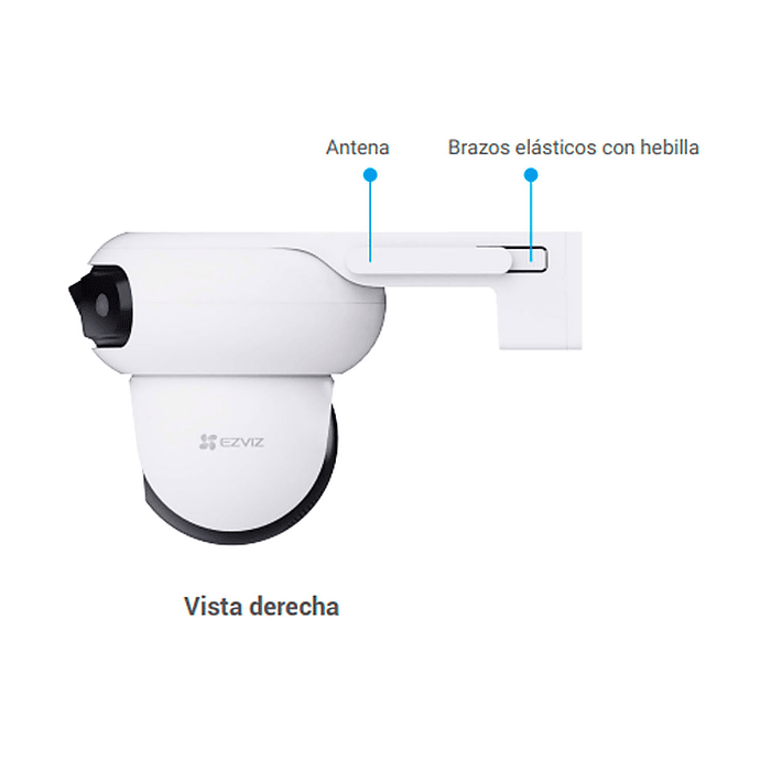 Cámara Ezviz CS-H90-R100-8H44WKFL Lente Dual 8MP WiFi Exterior 3