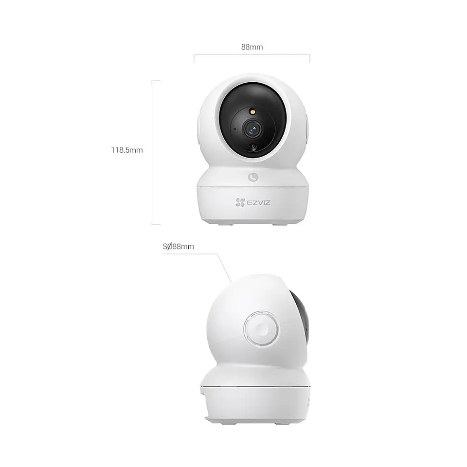 Cámara Ezviz CS-H6C-R105-1J5WF WiFi PTZ 5MP Lente 4mm 4