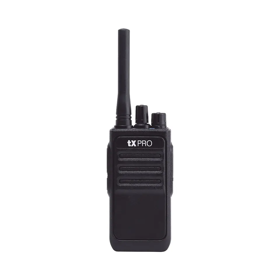 Radio Portátil txPRO TX320 UHF 2W de Potencia 400-470 MHz 16 canales Función Vox 1