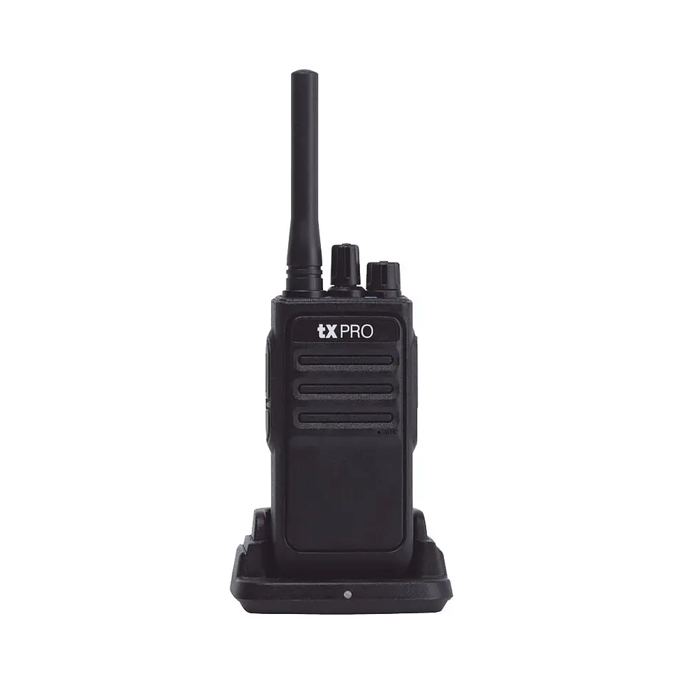 Radio Portátil txPRO TX320 UHF 2W de Potencia 400-470 MHz 16 canales Función Vox 4