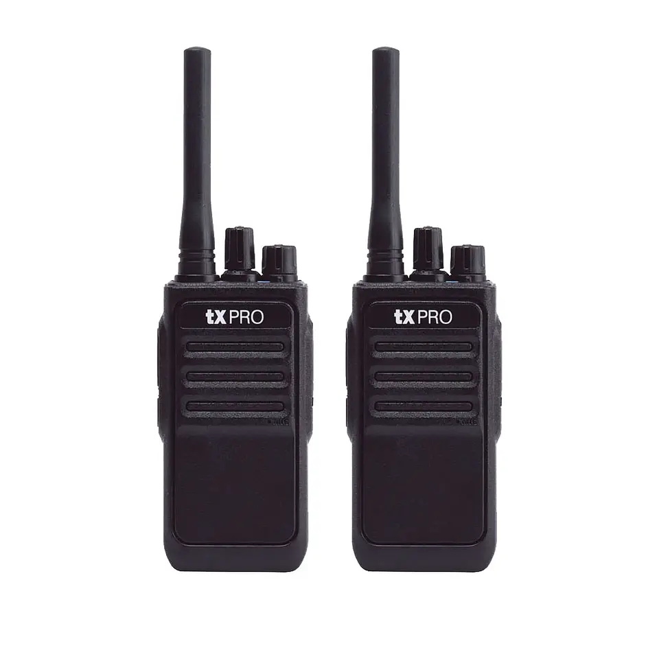 Duo Pack de Radios Portátil txPRO TX320 UHF 2W de Potencia 400-470 MHz 16 canales 1