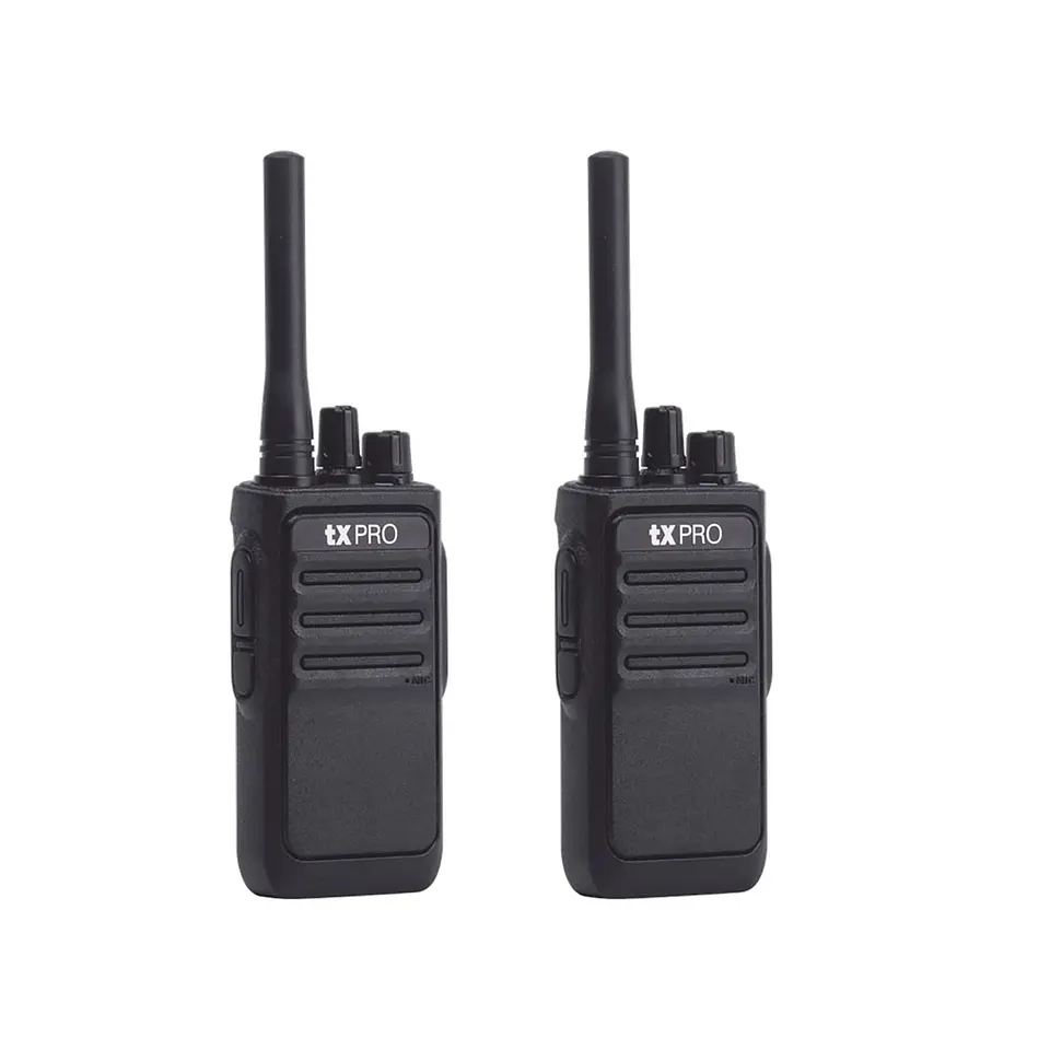 Duo Pack de Radios Portátil txPRO TX320 UHF 2W de Potencia 400-470 MHz 16 canales 2