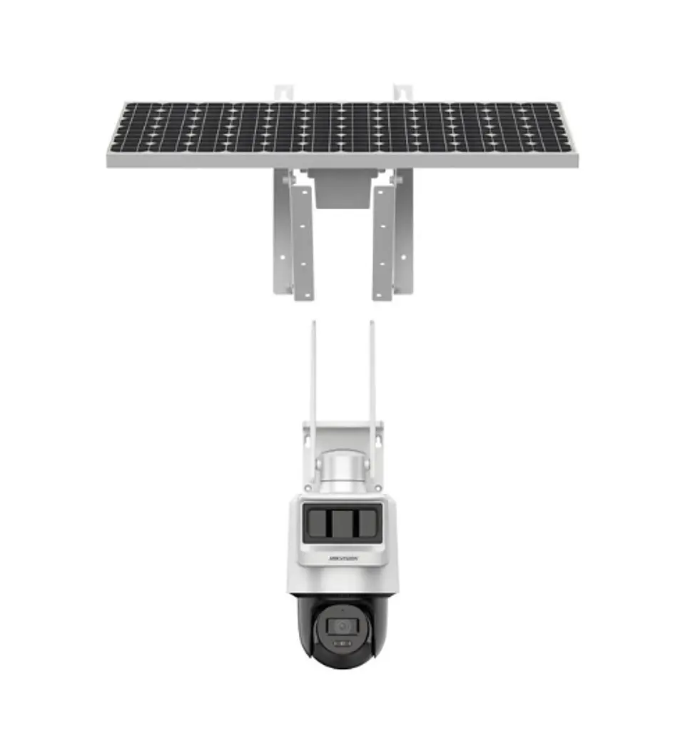 Cámara Domo PT Pro Hikvision 4Mp, 4G con Panel Solar - HK-DS2DE2C400IWG-K/4G 1