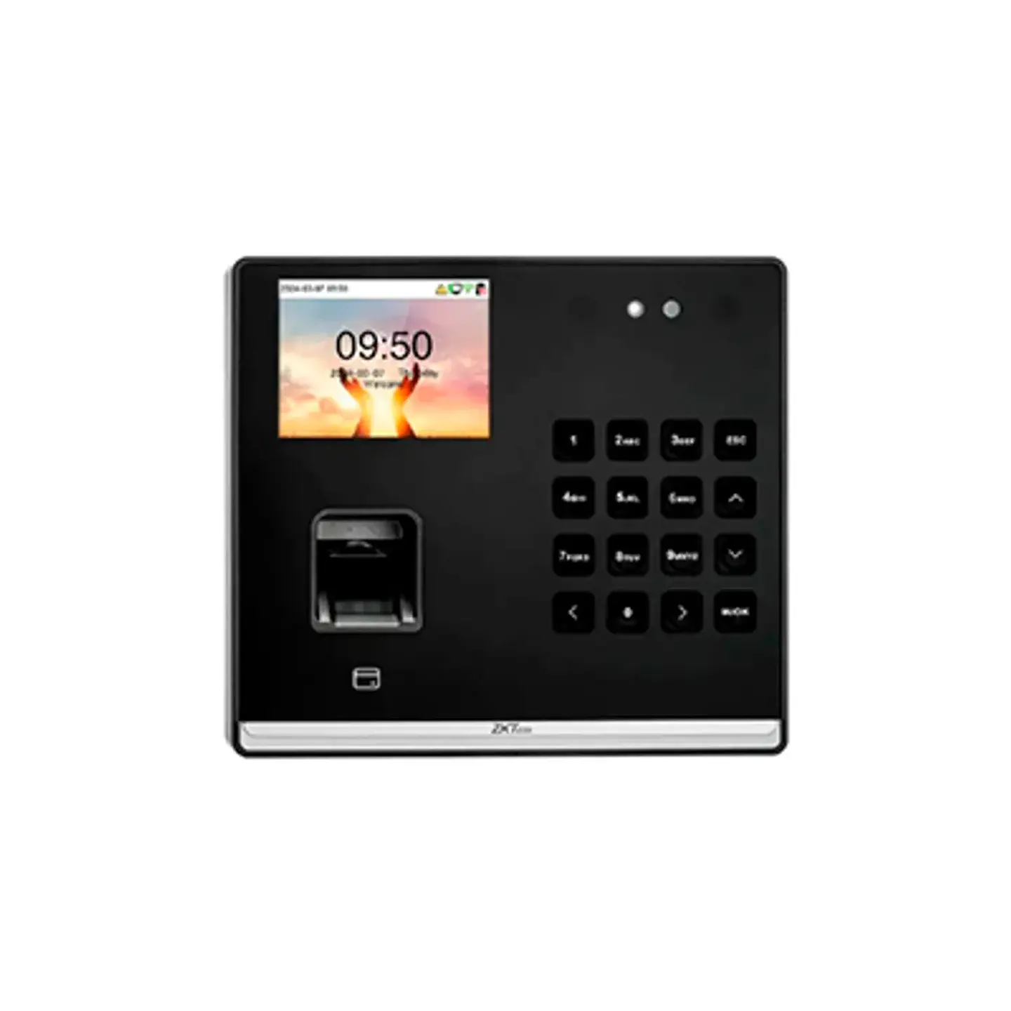 Control de Acceso y Asistencia ZKTeco SenseFace-M2F-LR, Rostro Huella y Tarjeta, Negro 1