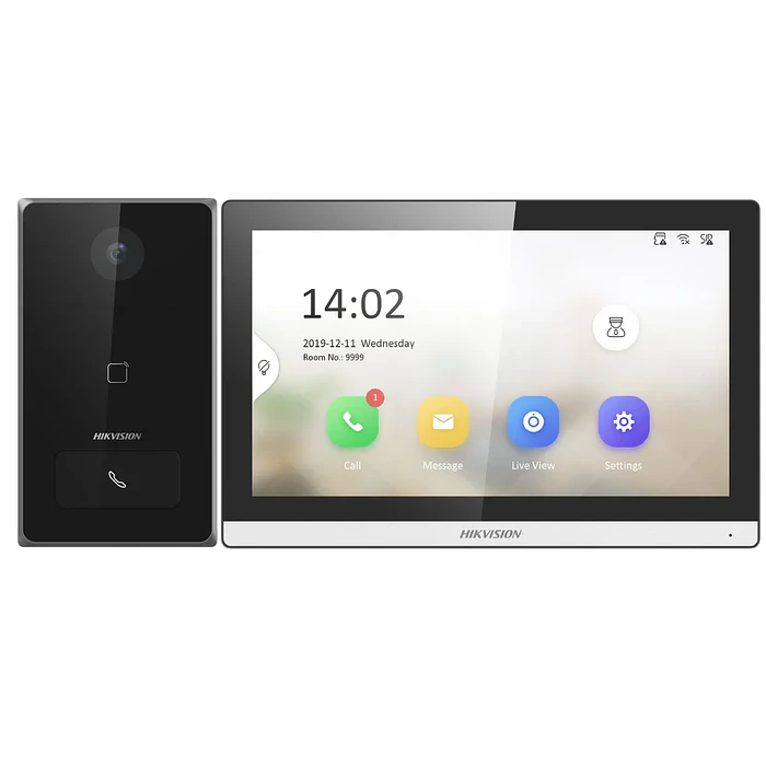 Kit Videoportero Hikvision DS-KIS608-P, Monitor 7