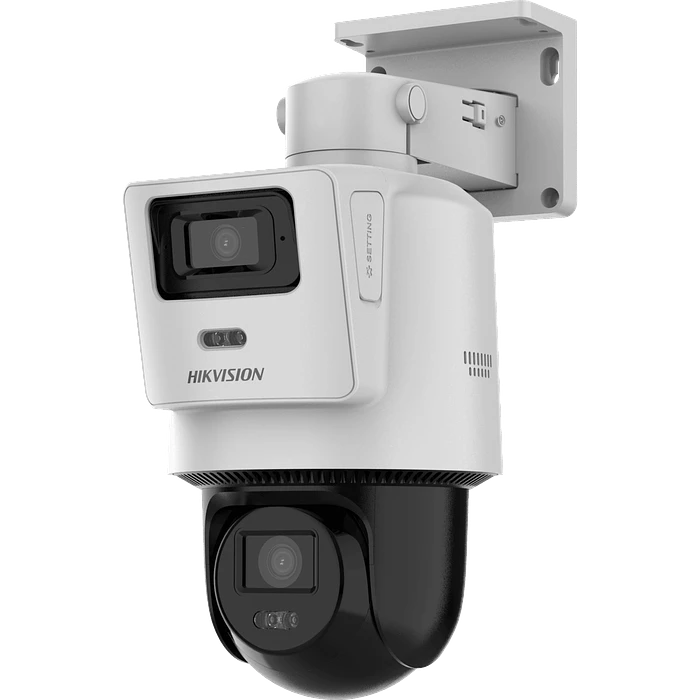 Cámara Hikvision TandemVu DS-2SE2C400MWG-E/14 PT IP PoE 4MP + 4MP, Blanca 3