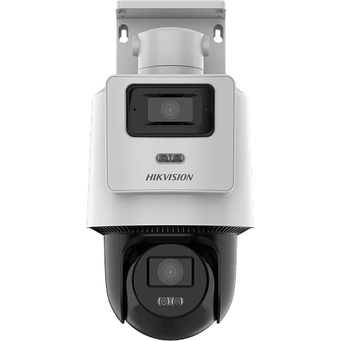 Cámara Hikvision TandemVu DS-2SE2C400MWG-E/14 PT IP PoE 4MP + 4MP, Blanca