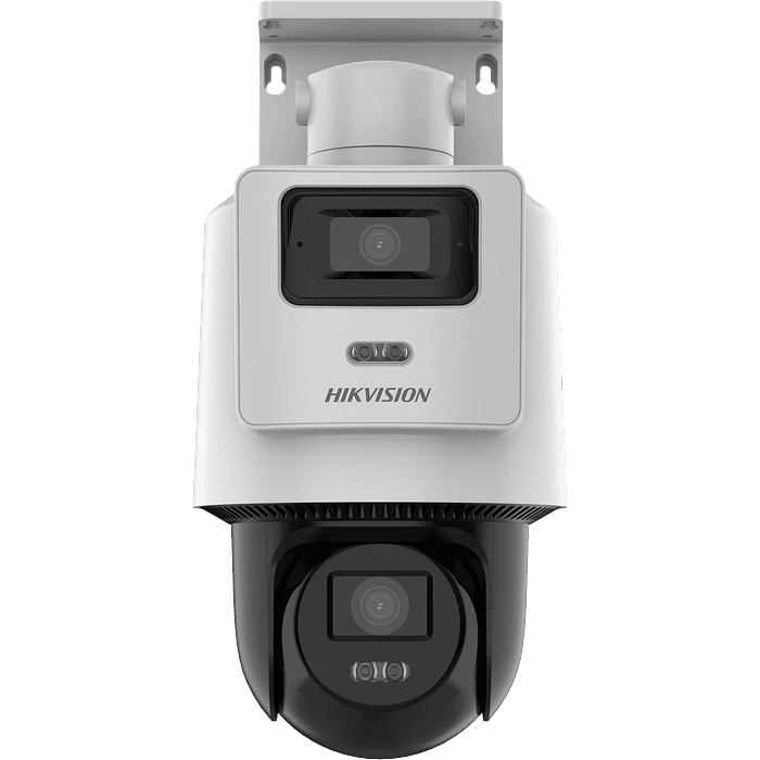 Cámara Hikvision TandemVu DS-2SE2C400MWG-E/14 PT IP PoE 4MP + 4MP, Blanca 1