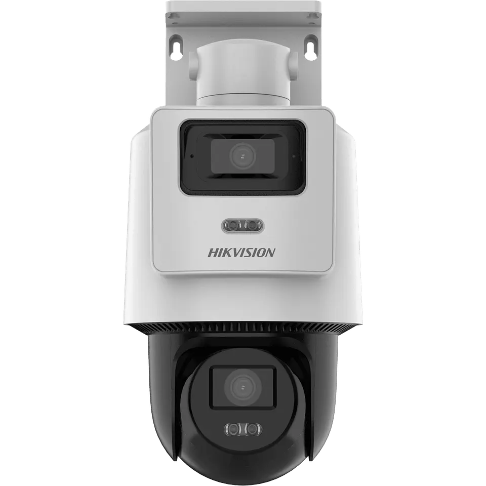 Cámara Hikvision TandemVu DS-2SE2C400MWG-E/14 PT IP PoE 4MP + 4MP, Blanca 1