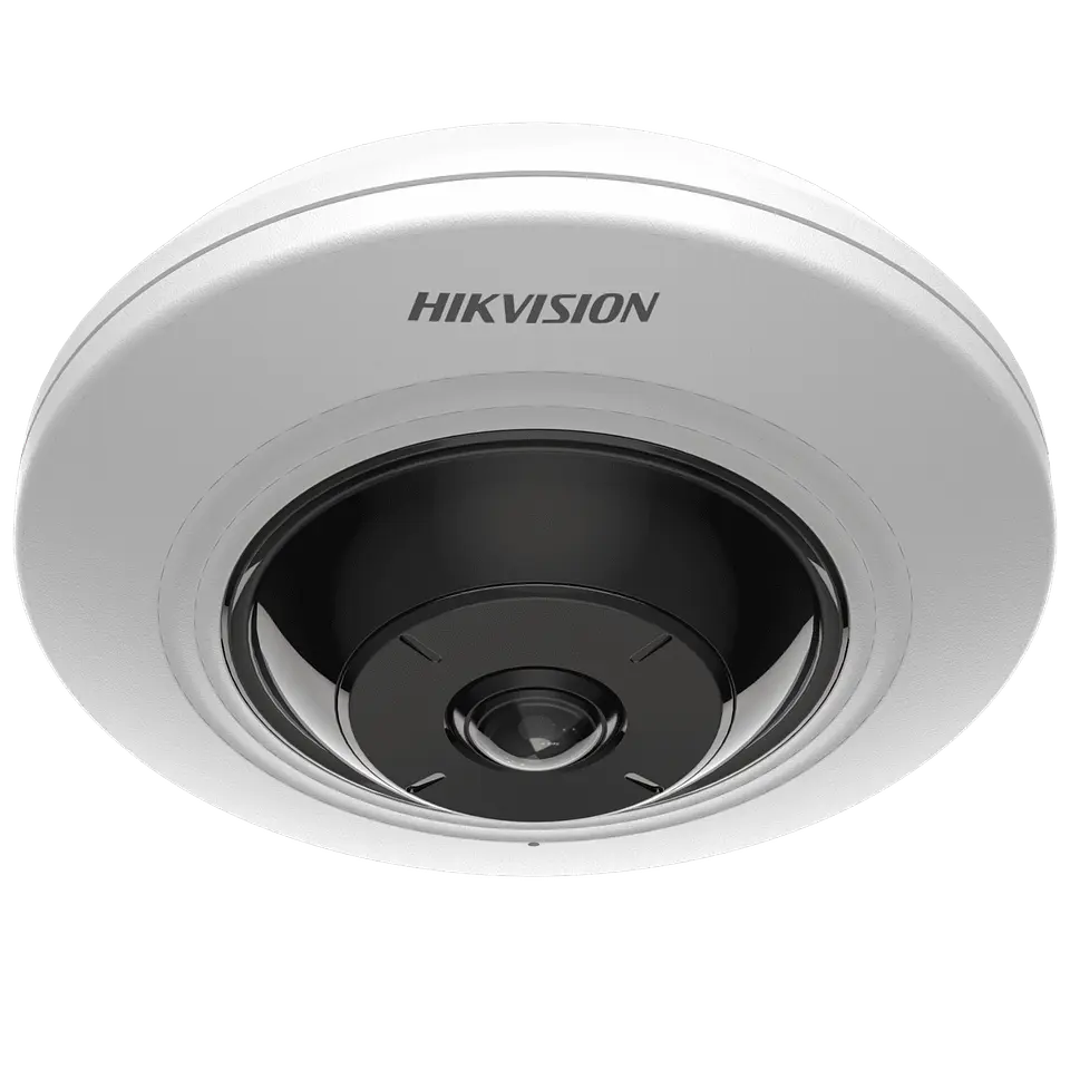 Cámara Ojo de Pez Hikvision DS2CD2955G0-ISU, IP, 5MP, Panorámica 180° / 360°, Blanco 1