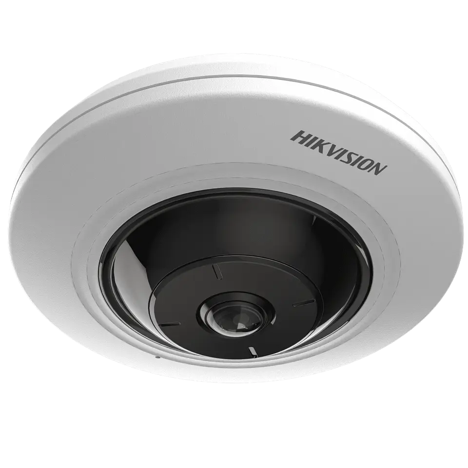 Cámara Ojo de Pez Hikvision DS2CD2955G0-ISU, IP, 5MP, Panorámica 180° / 360°, Blanco 2