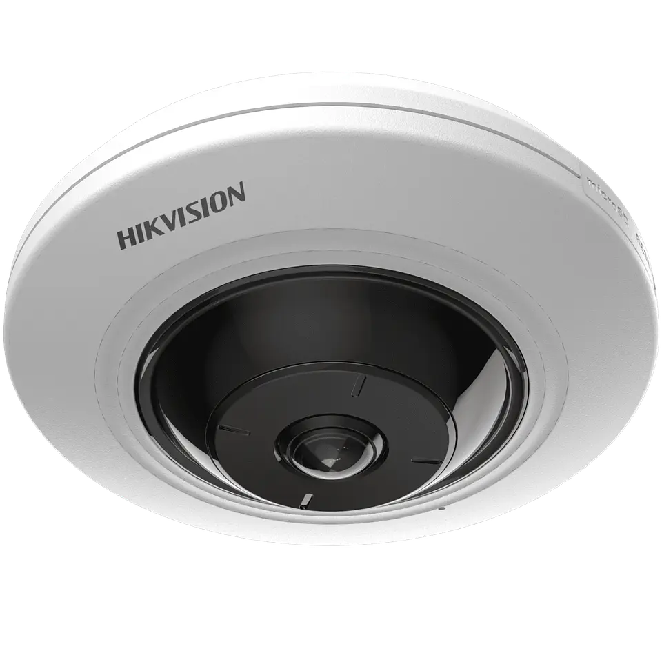Cámara Ojo de Pez Hikvision DS2CD2955G0-ISU, IP, 5MP, Panorámica 180° / 360°, Blanco 3