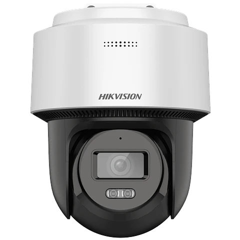 Cámara Domo Hikvision DS2DE2C400MWG-E, IP, 4MP, PT, Exterior, con Audio, IR, 30M, Blanco