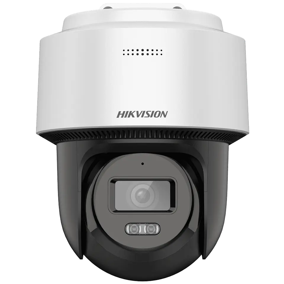 Cámara Domo Hikvision DS2DE2C400MWG-E, IP, 4MP, PT, Exterior, con Audio, IR, 30M, Blanco 1