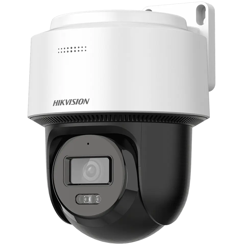 Cámara Domo Hikvision DS2DE2C400MWG-E, IP, 4MP, PT, Exterior, con Audio, IR, 30M, Blanco 3