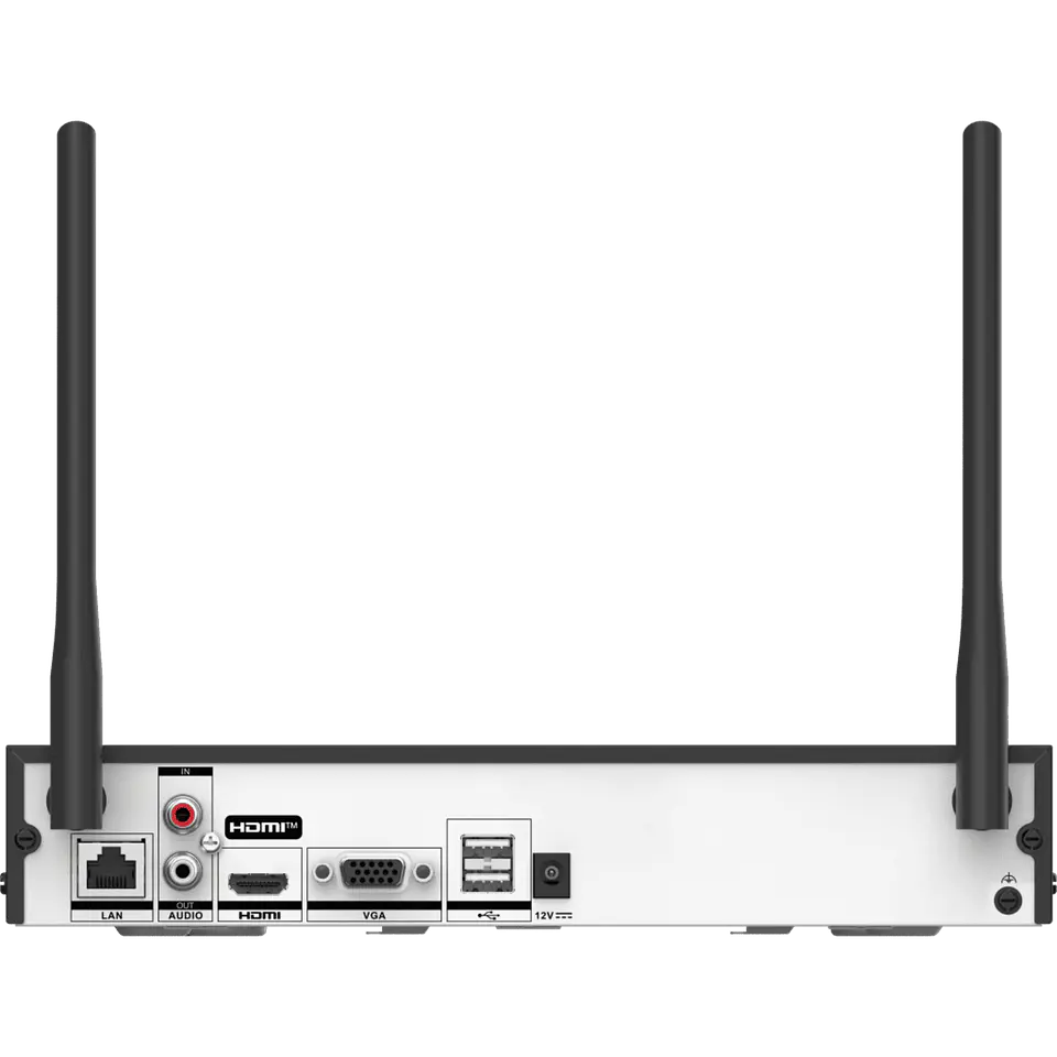 Kit Hikvision NK844WBH, NVR 8 Canales + 4 Cámaras Bullet 4MP EasyLink WiFi 6, Negro/Blanco 5