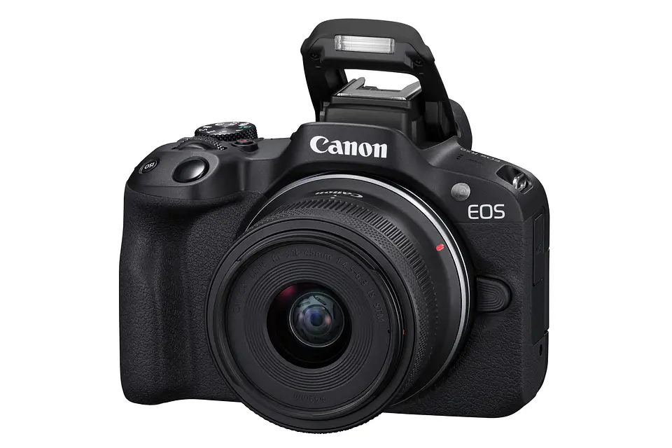 Cámara Canon EOS R50 Mirrorless 18-45mm Color Negro - KIT 1