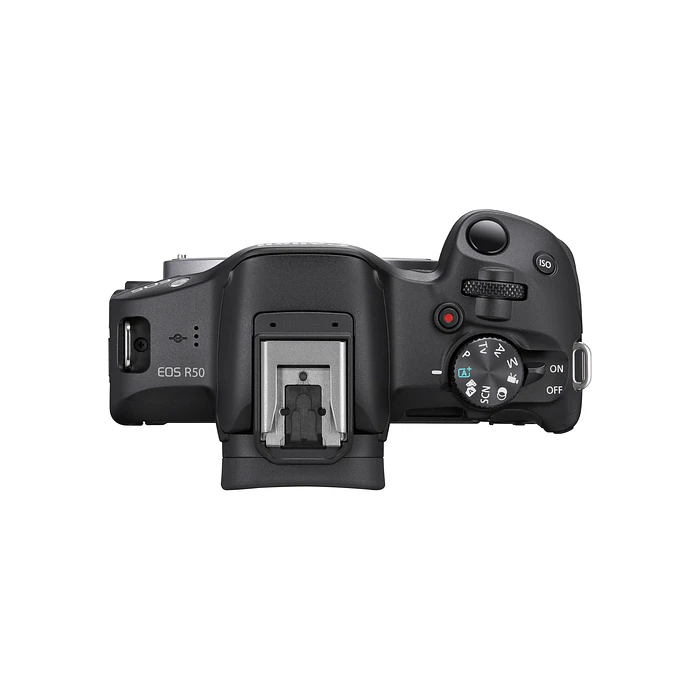 Cámara Canon EOS R50 Mirrorless 18-45mm Color Negro - KIT 3