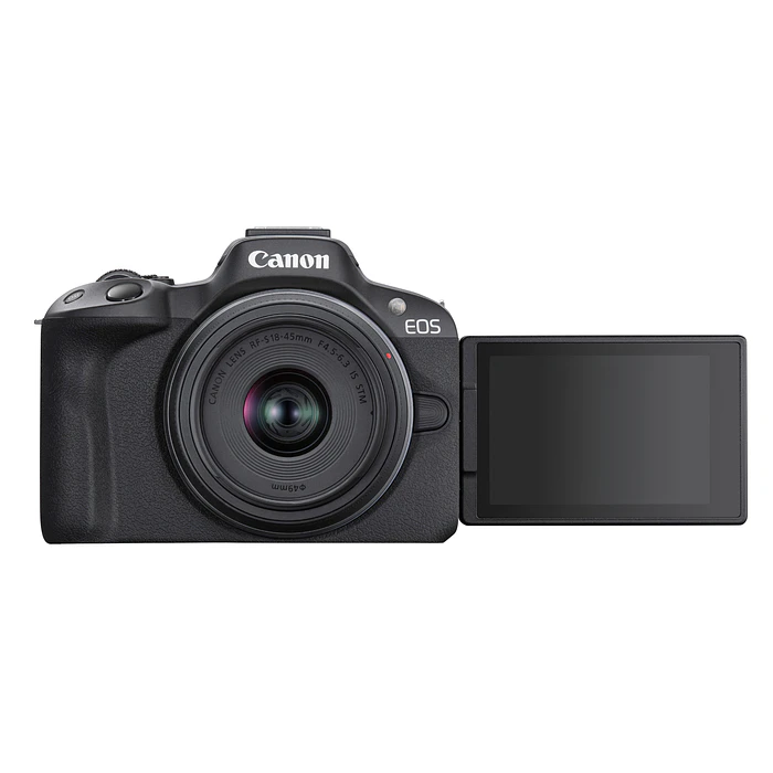 Cámara Canon EOS R50 Mirrorless 18-45mm Color Negro - KIT 5