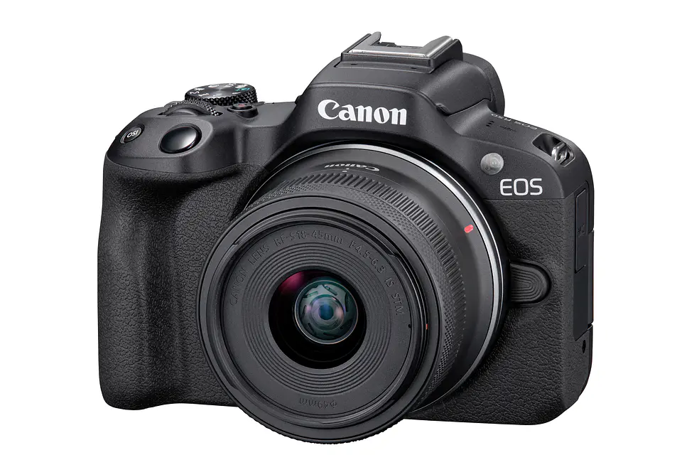Cámara Canon EOS R50 Mirrorless 18-45mm Color Negro - KIT 6