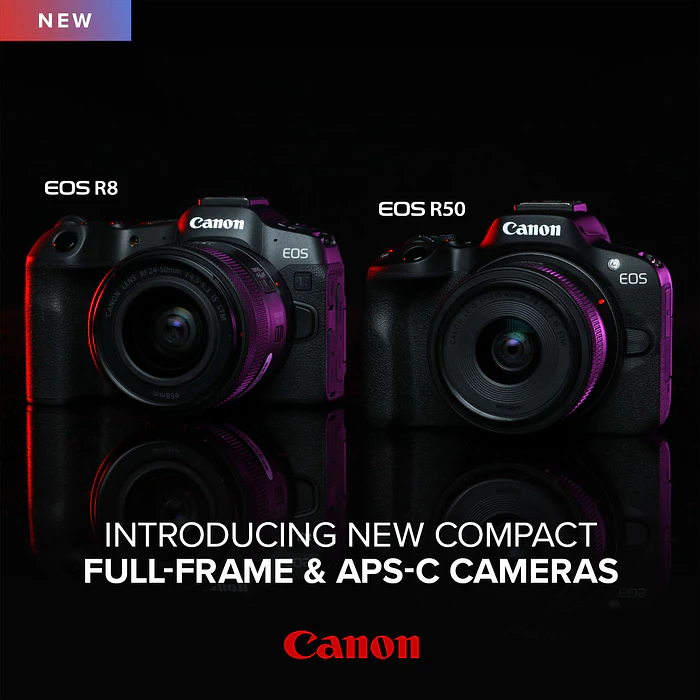 Cámara Canon EOS R50 Mirrorless 18-45mm Color Negro - KIT 10