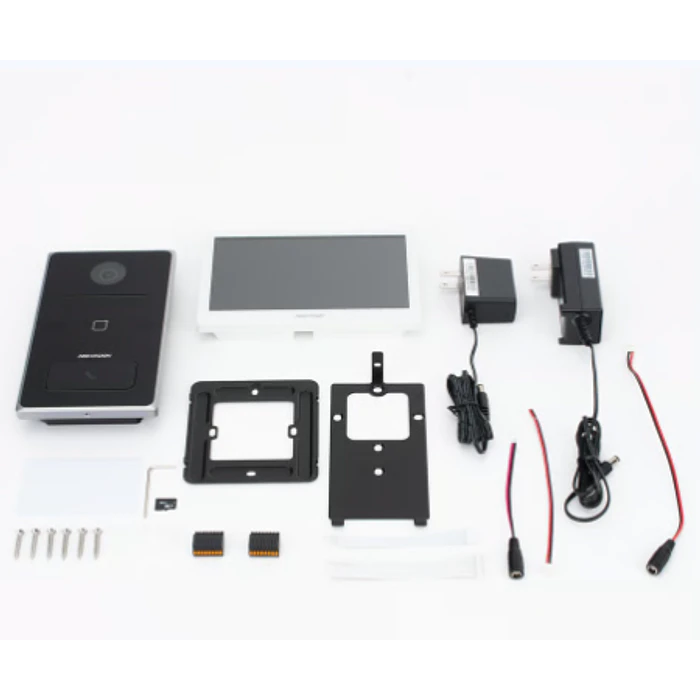 Videoportero IP Hikvision DS-KIS608P con PoE | Kit Completo 2