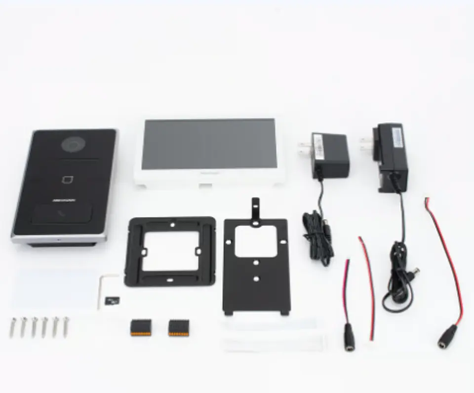Videoportero IP Hikvision DS-KIS608P con PoE | Kit Completo 2