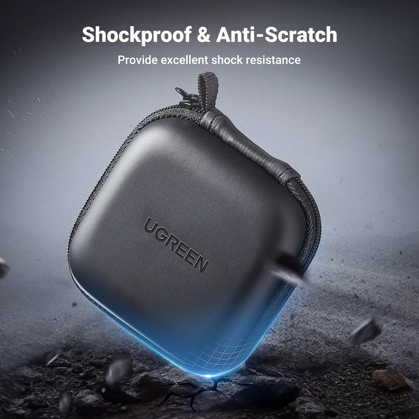 UGREEN Storage Case Bag for Airpods Charger Cable Bluetooth Headphones Funds Luxury Storage Case 2