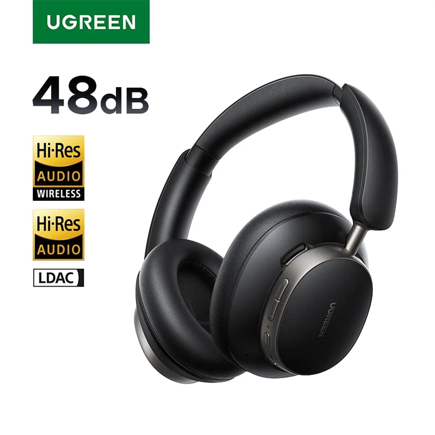 UGREEN Studio Pro 48dB ANC Wireless Headphones Over Ear Bluetooth Earphones Active Noise Cancellation Hi-Res LDAC 120h Playtime 1