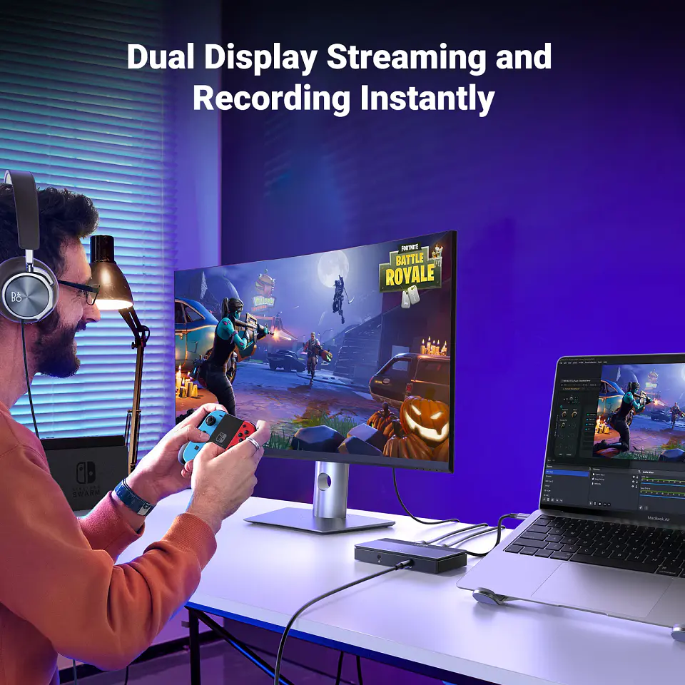 UGREEN HDMI Video Capture Card 4K60Hz HDMI to USB/Type-C Video Grabber Box for Computer Camera Live Stream Record Meeting 3