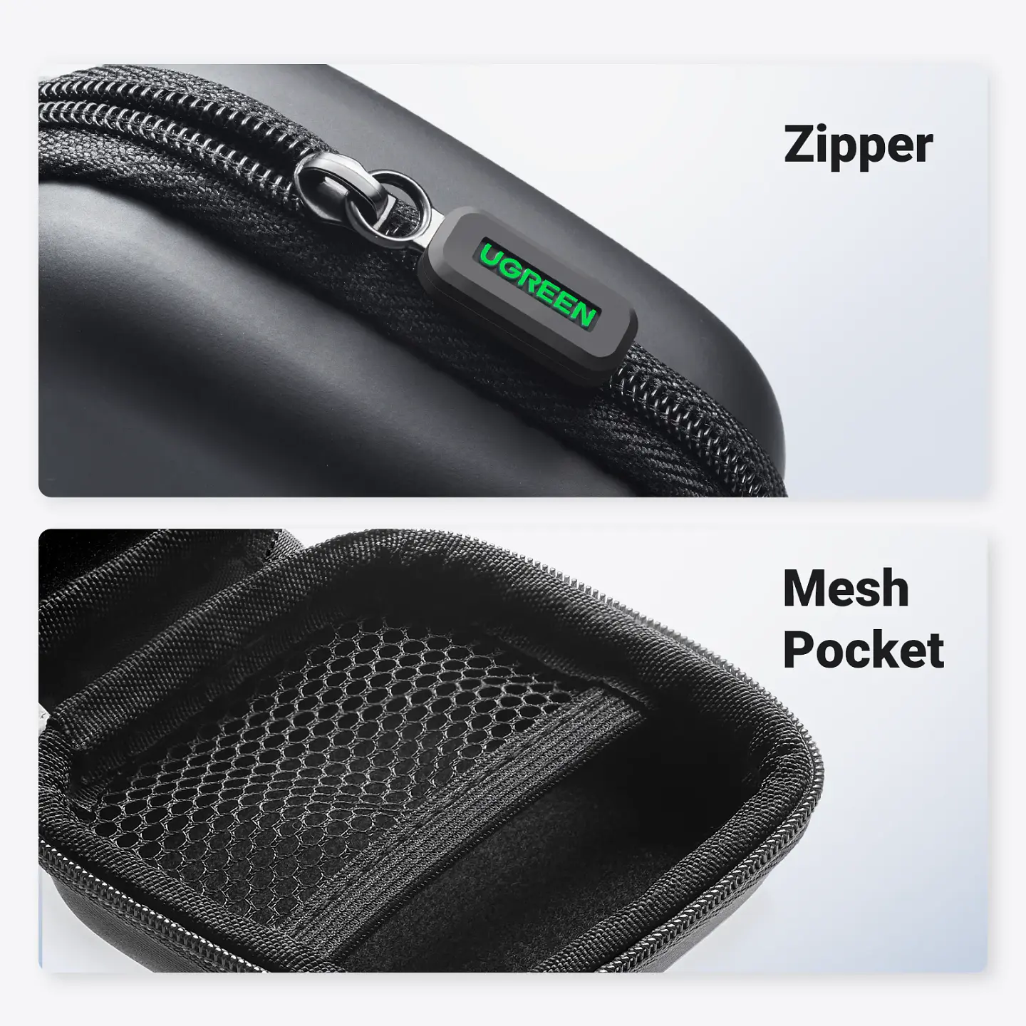 UGREEN Storage Case Bag for Airpods Charger Cable Bluetooth Headphones Funds Luxury Storage Case 5