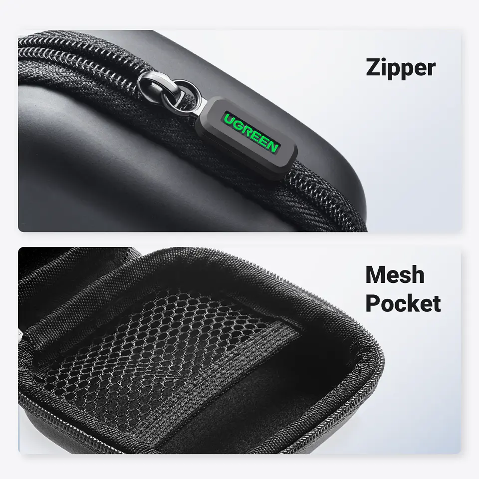 UGREEN Storage Case Bag for Airpods Charger Cable Bluetooth Headphones Funds Luxury Storage Case 5