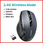 UGREEN Wireless Mouse Bluetooth5.0 Mouse Ergonomic 4000DPI 6 Mute Buttons Mouse For MacBook Tablet Laptops Computer PC 2.4G Mice - thumbnail 9