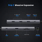 UGREEN Revodok Pro 109 USB C Hub 9 in 1 Docking Station10Gbps USB C 3.2 HDMI 100W Power Delivery SD/TF for Computer - Miniatura 6