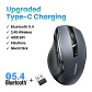 UGREEN Wireless Mouse Bluetooth5.0 Mouse Ergonomic 4000DPI 6 Mute Buttons Mouse For MacBook Tablet Laptops Computer PC 2.4G Mice - thumbnail 10
