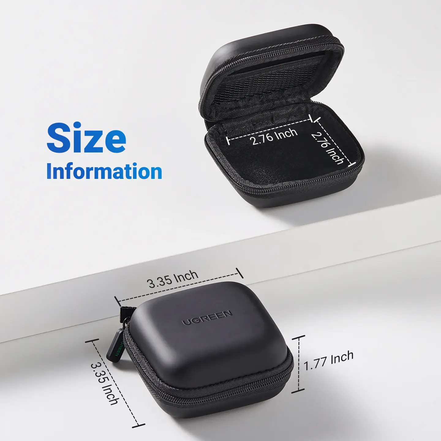 UGREEN Storage Case Bag for Airpods Charger Cable Bluetooth Headphones Funds Luxury Storage Case 6