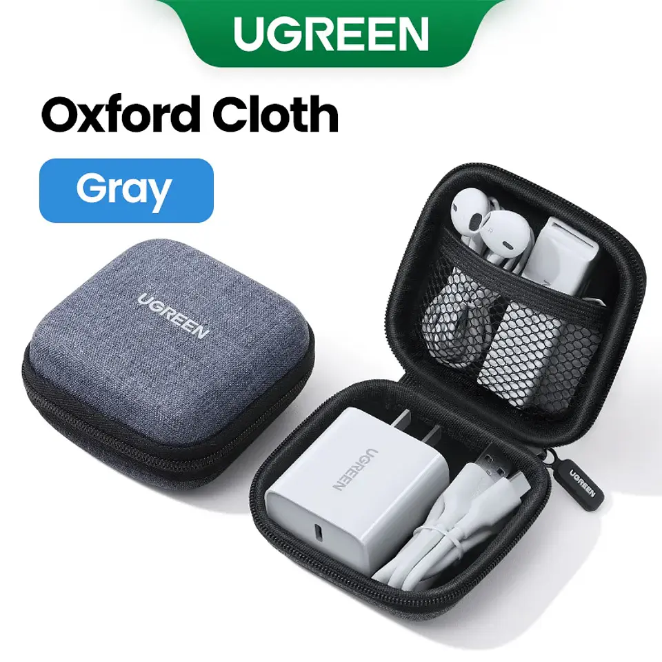 UGREEN Storage Case Bag for Airpods Charger Cable Bluetooth Headphones Funds Luxury Storage Case 7