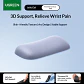 UGREEN Keyboard Wrist Rest Memory Foam Ergonomic Palm Support Non Slip Pu Base Lycra Fabric For Mechanical Keyboard Office Desk - Miniatura 14