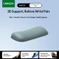 UGREEN Keyboard Wrist Rest Memory Foam Ergonomic Palm Support Non Slip Pu Base Lycra Fabric For Mechanical Keyboard Office Desk - Miniatura 15
