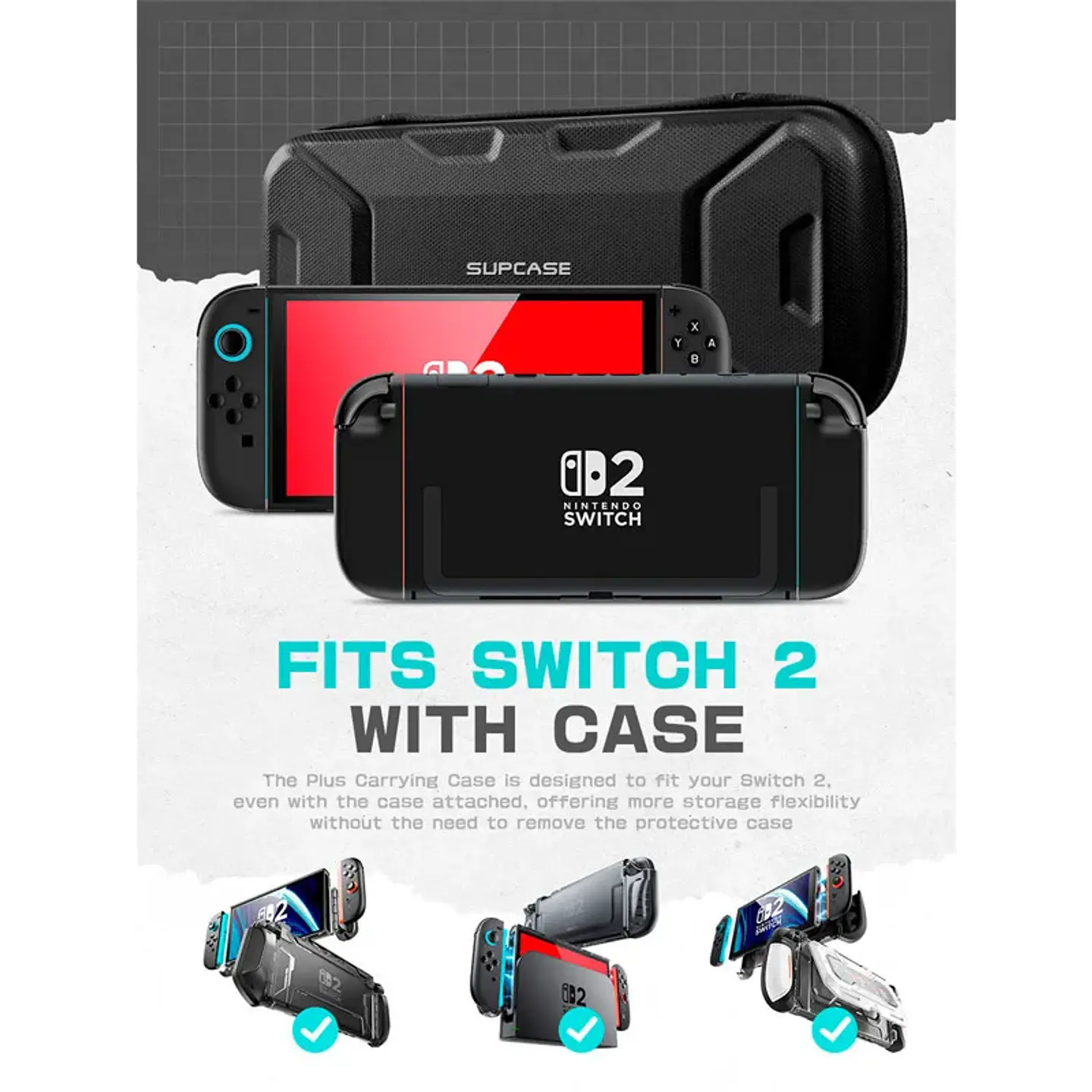 Estuche rígido de viaje para Nintendo Switch 2 2025, protector portátil para consola y accesorios 2