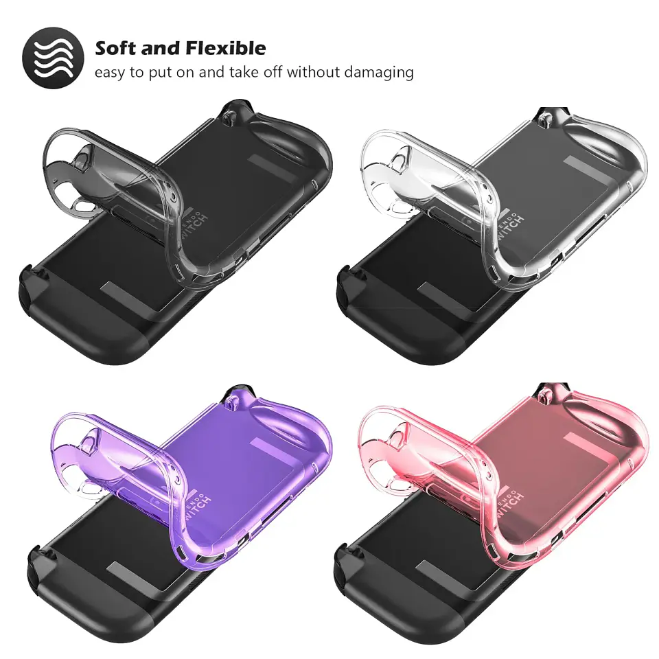 Funda protectora de TPU para Nintendo Switch 2, carcasa flexible antirayones y antigolpes 2