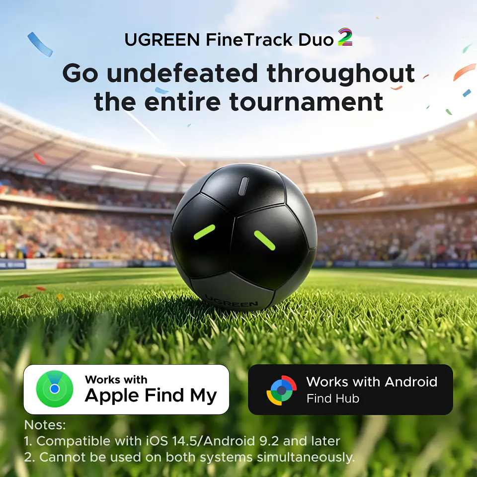 Localizador Bluetooth UGREEN FineTrack Mini Duo para llaves, bolsos y objetos personales 3